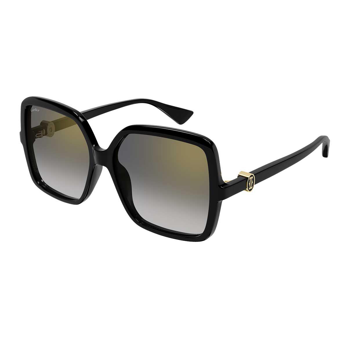 Cartier Occhiali da Sole CT0641S 001 Nero/Grigio Donna