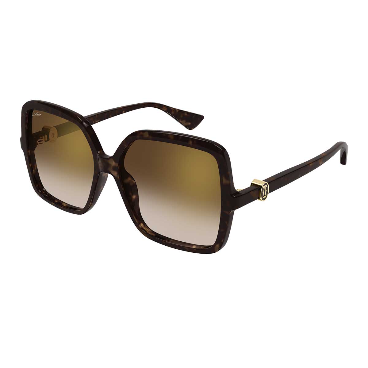 Cartier Occhiali da Sole CT0641S 002 Marrone/Marrone Donna