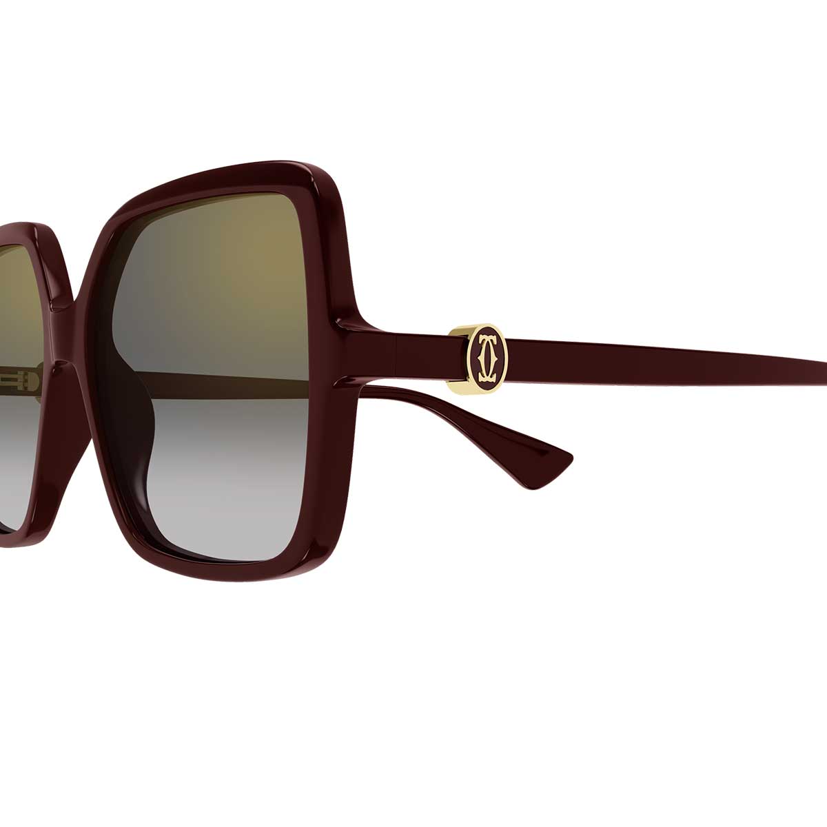 Cartier Occhiali da Sole CT0641S 003 Burgundy/Grigio Donna
