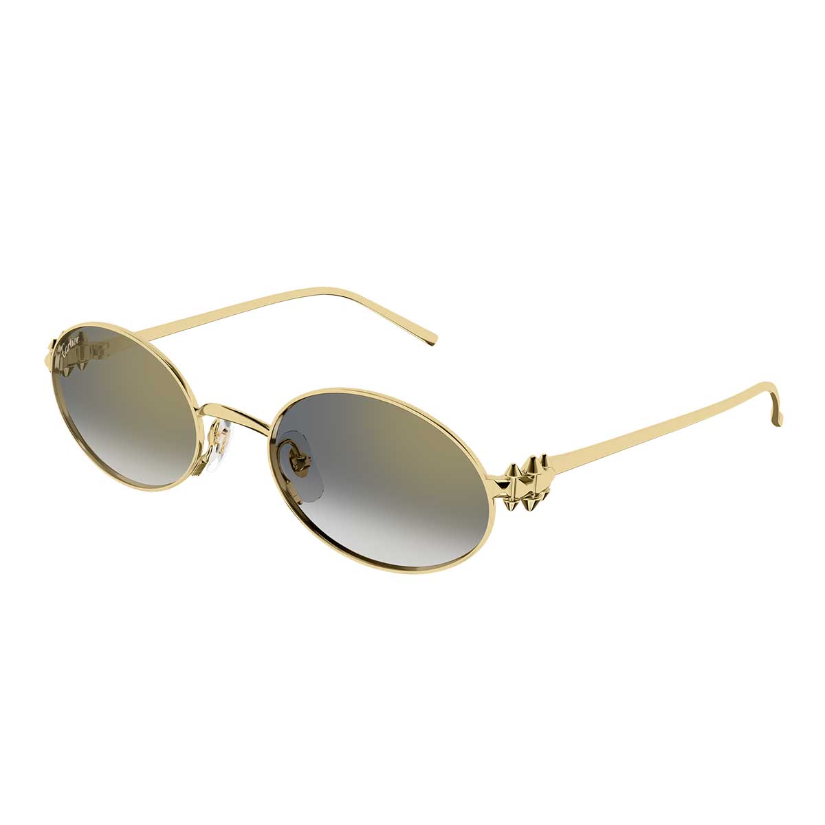 Cartier Occhiali da Sole CT0644S 001 Oro/Grigio Donna