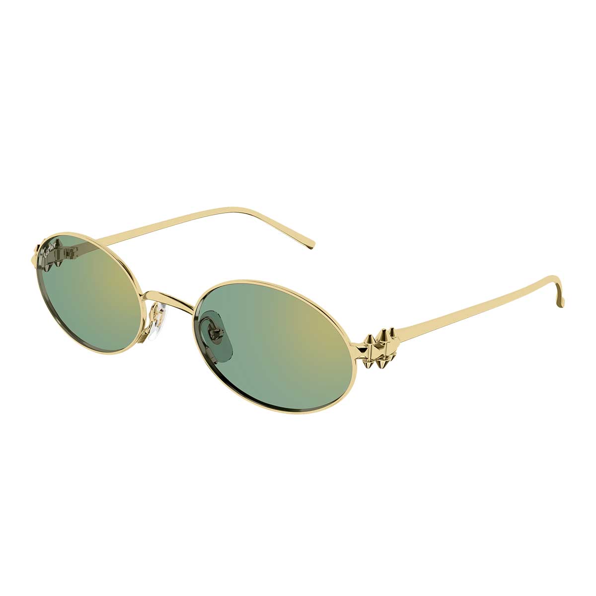 Cartier Occhiali da Sole CT0644S 004 Oro/Verde Donna