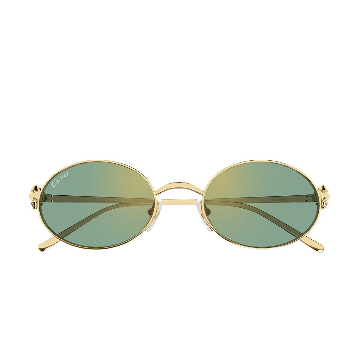 Cartier Occhiali da Sole CT0644S 004 Oro/Verde Donna