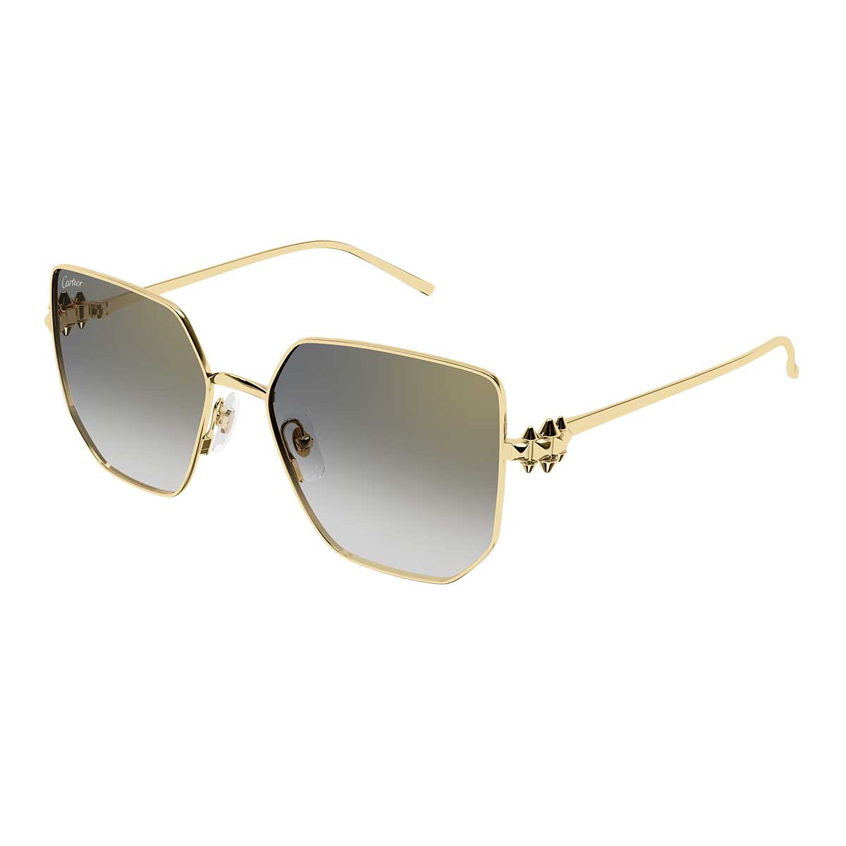 Cartier Occhiali da Sole CT0645S 001 Oro/Grigio Donna