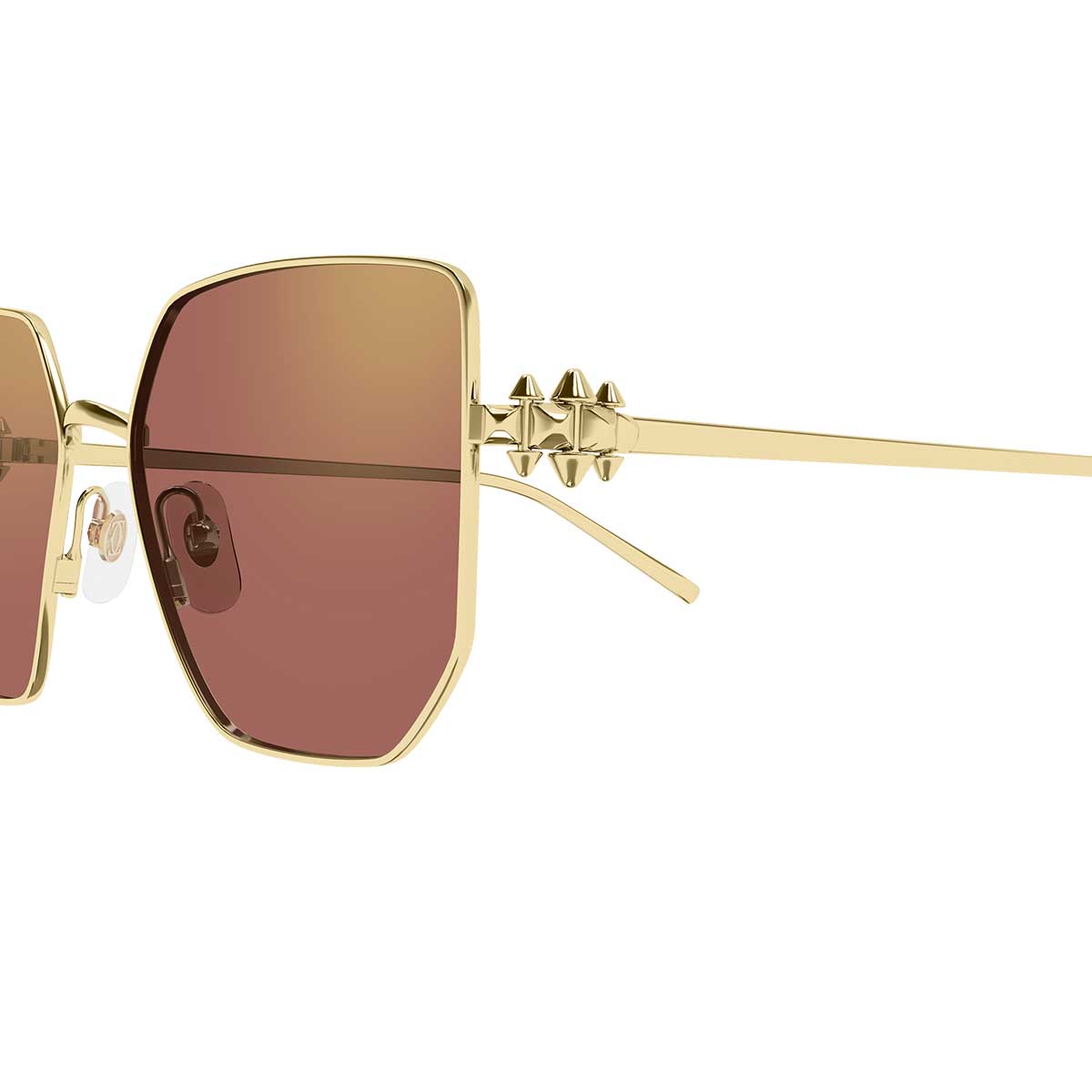 Cartier Occhiali da Sole CT0645S 003 Oro/Rosso Donna