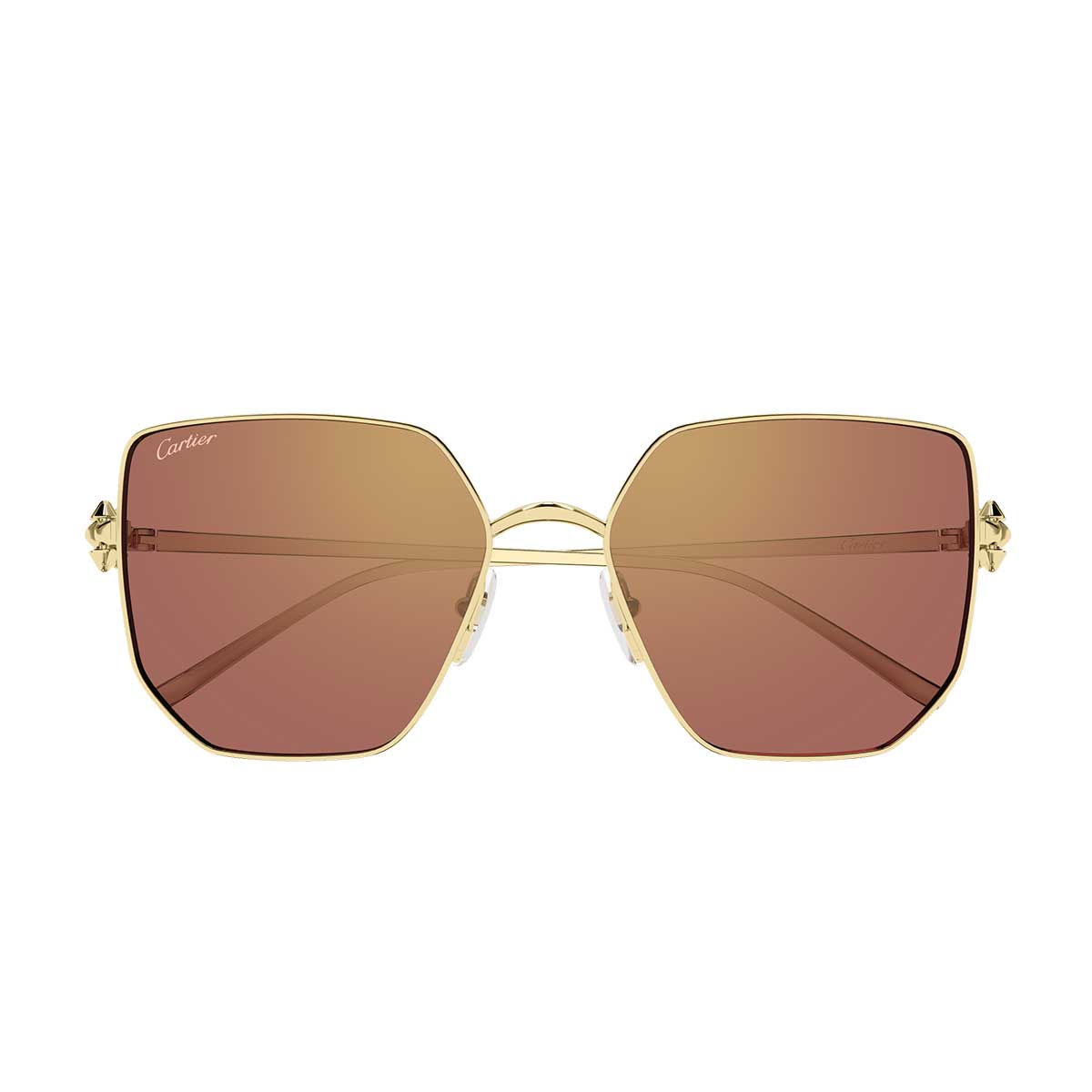 Cartier Occhiali da Sole CT0645S 003 Oro/Rosso Donna