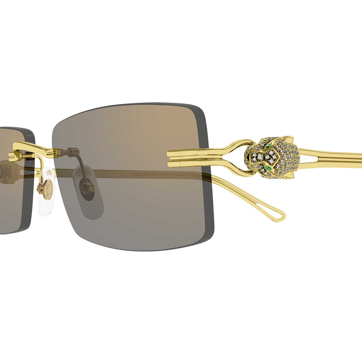 Cartier Occhiali da Sole CT0647S 002 Oro/Grigio Unisex