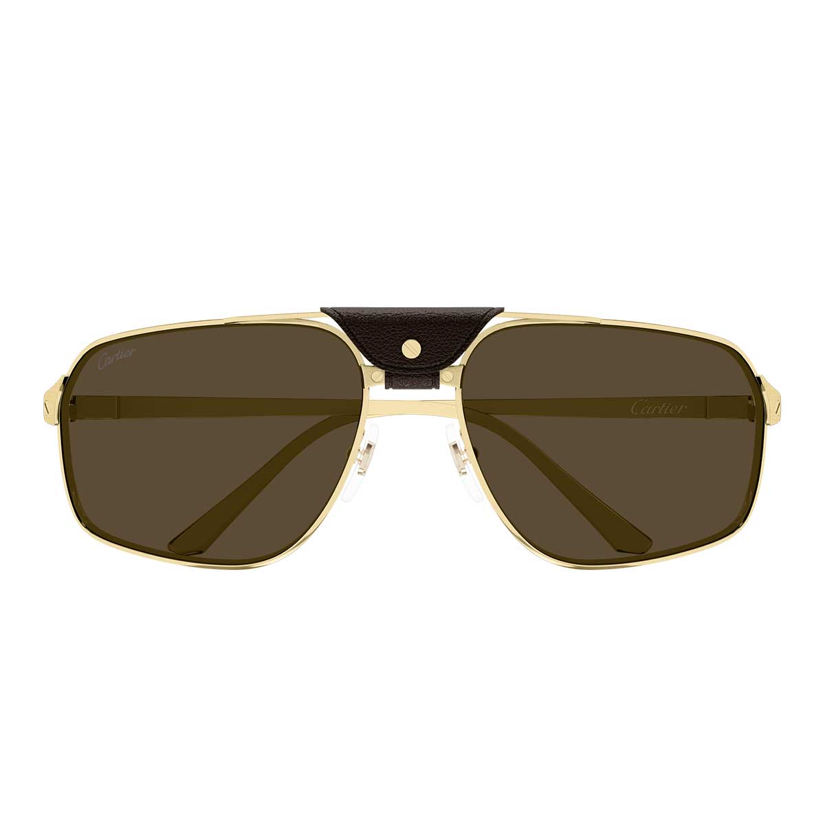 Cartier Occhiali da Sole CT0651S 003 Oro/Marrone Uomo
