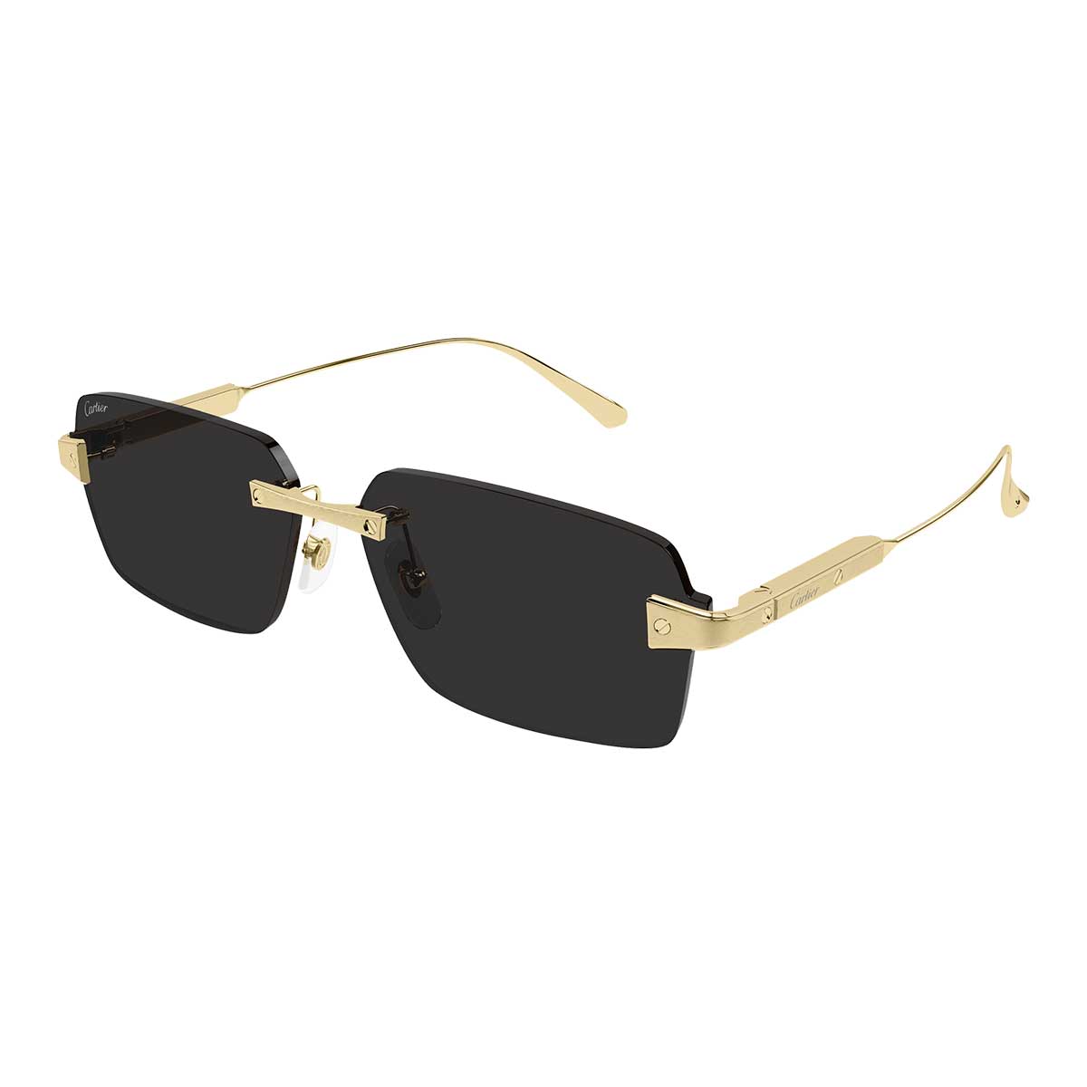 Cartier Occhiali da Sole CT0652S 001 Oro/Grigio Uomo 2