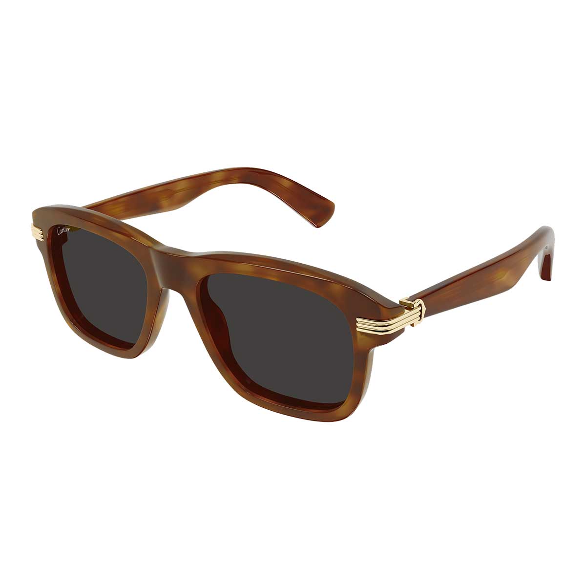 Cartier Occhiali da Sole CT0657S 004 Marrone/Grigio Uomo 2