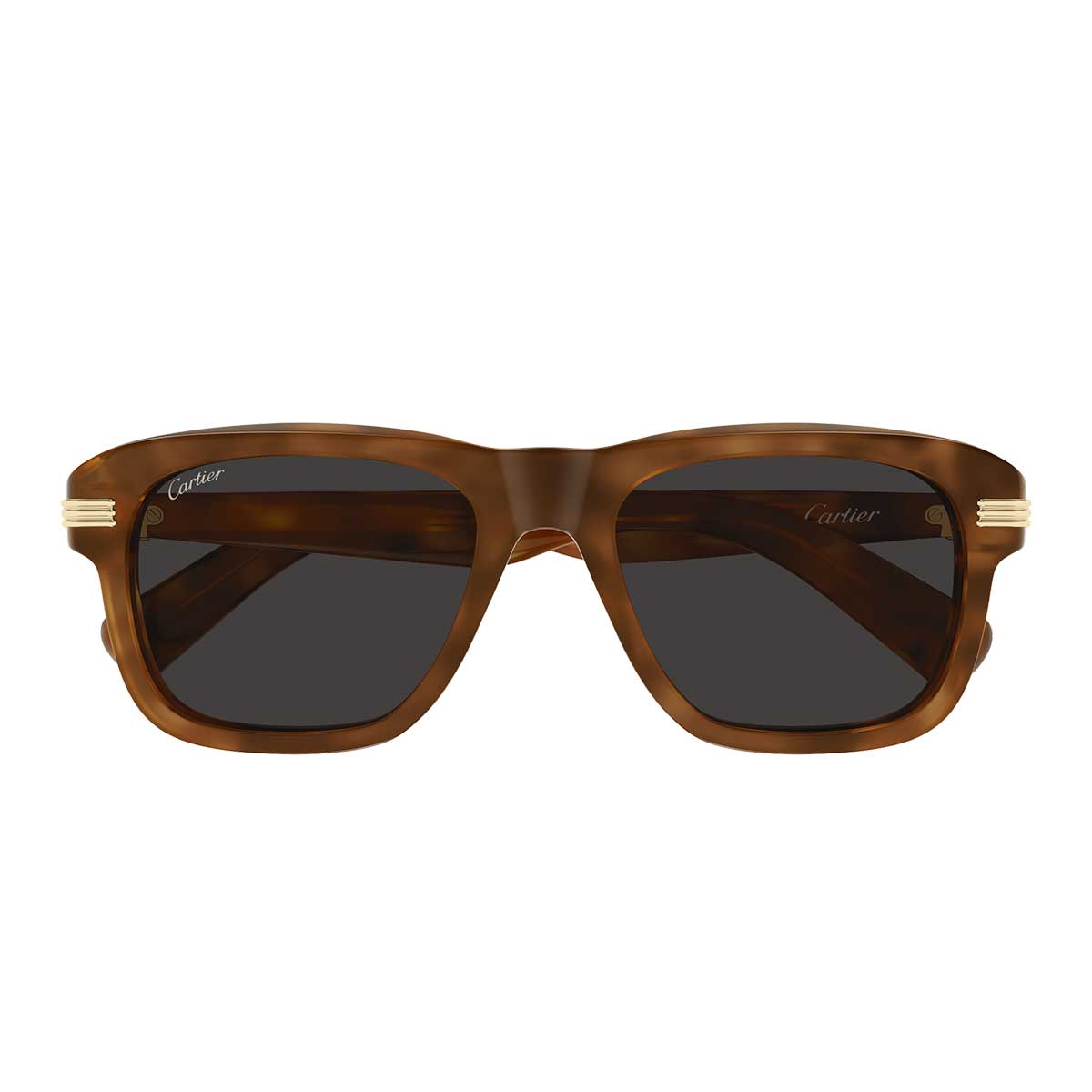 Cartier Occhiali da Sole CT0657S 004 Marrone/Grigio Uomo