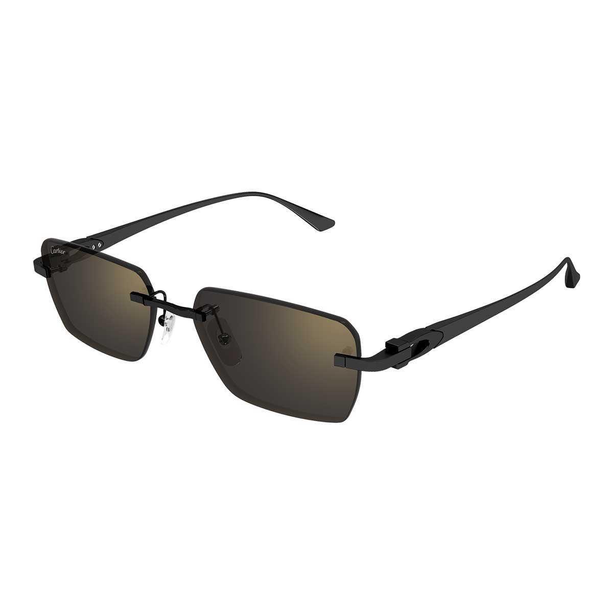 Cartier Occhiali da Sole CT0660S 001 Nero/Grigio Uomo 2