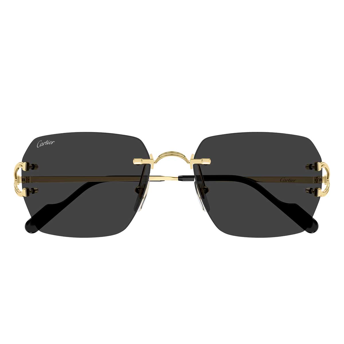 Cartier Occhiali da Sole CT0664S 001 Oro/Grigio Unisex