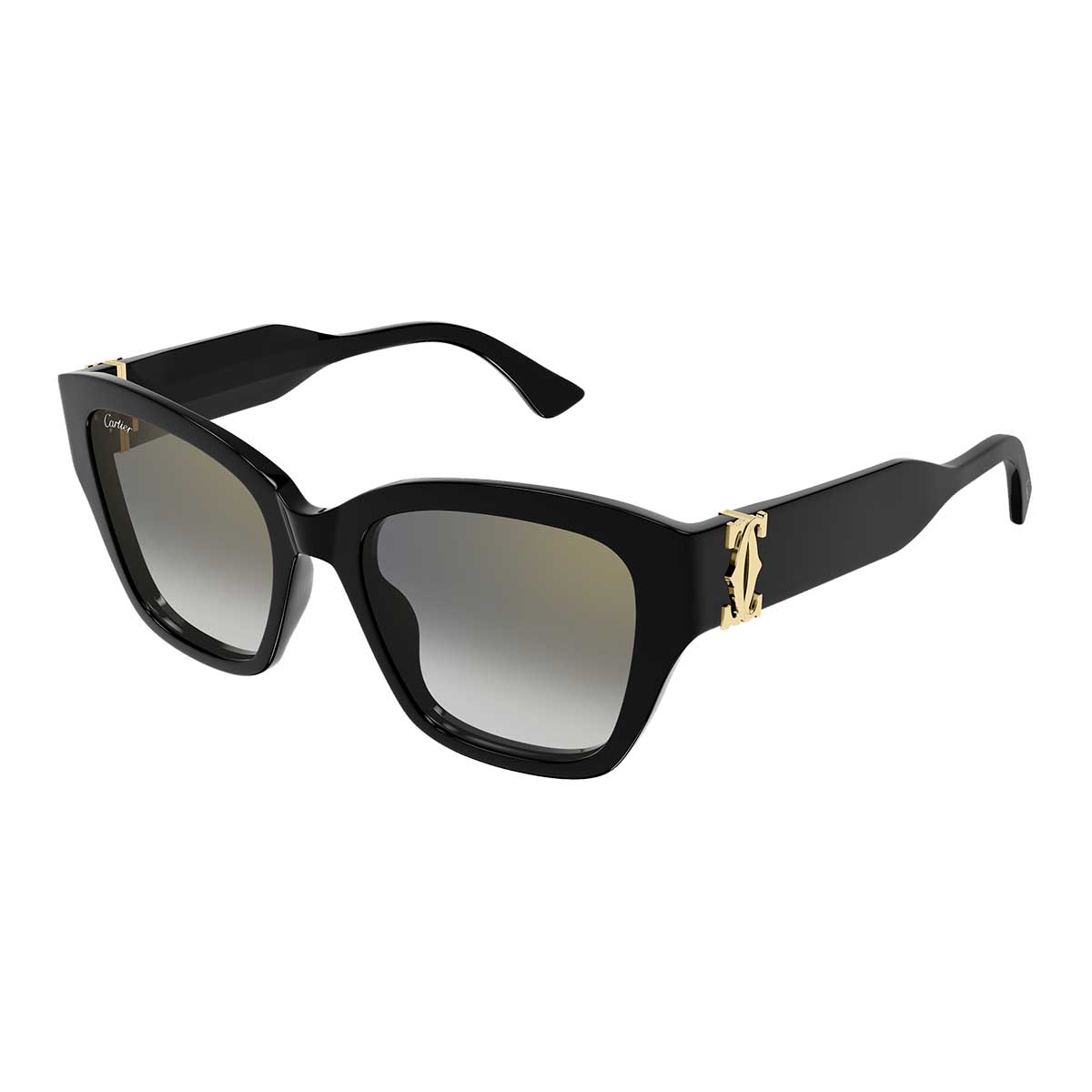 Cartier Occhiali da Sole CT0666S 001 Nero/Grigio Donna 2