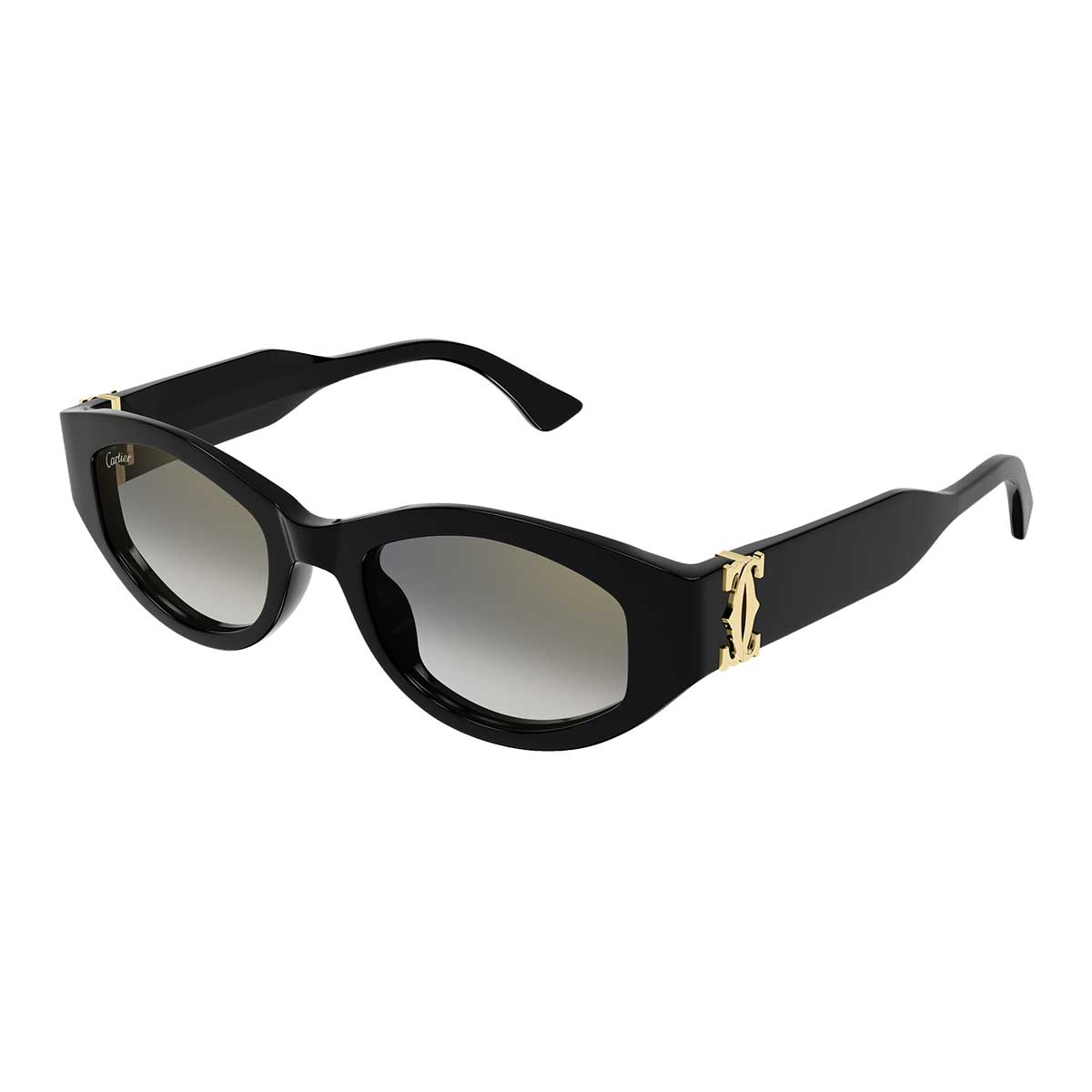 Cartier Occhiali da Sole CT0667S 001 Nero/Grigio Donna 2