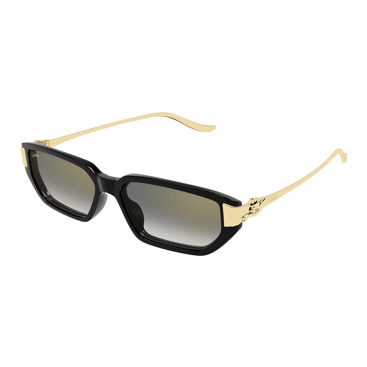 Cartier Occhiali da Sole CT0674S 001 NeroOro/Grigio Donna 2