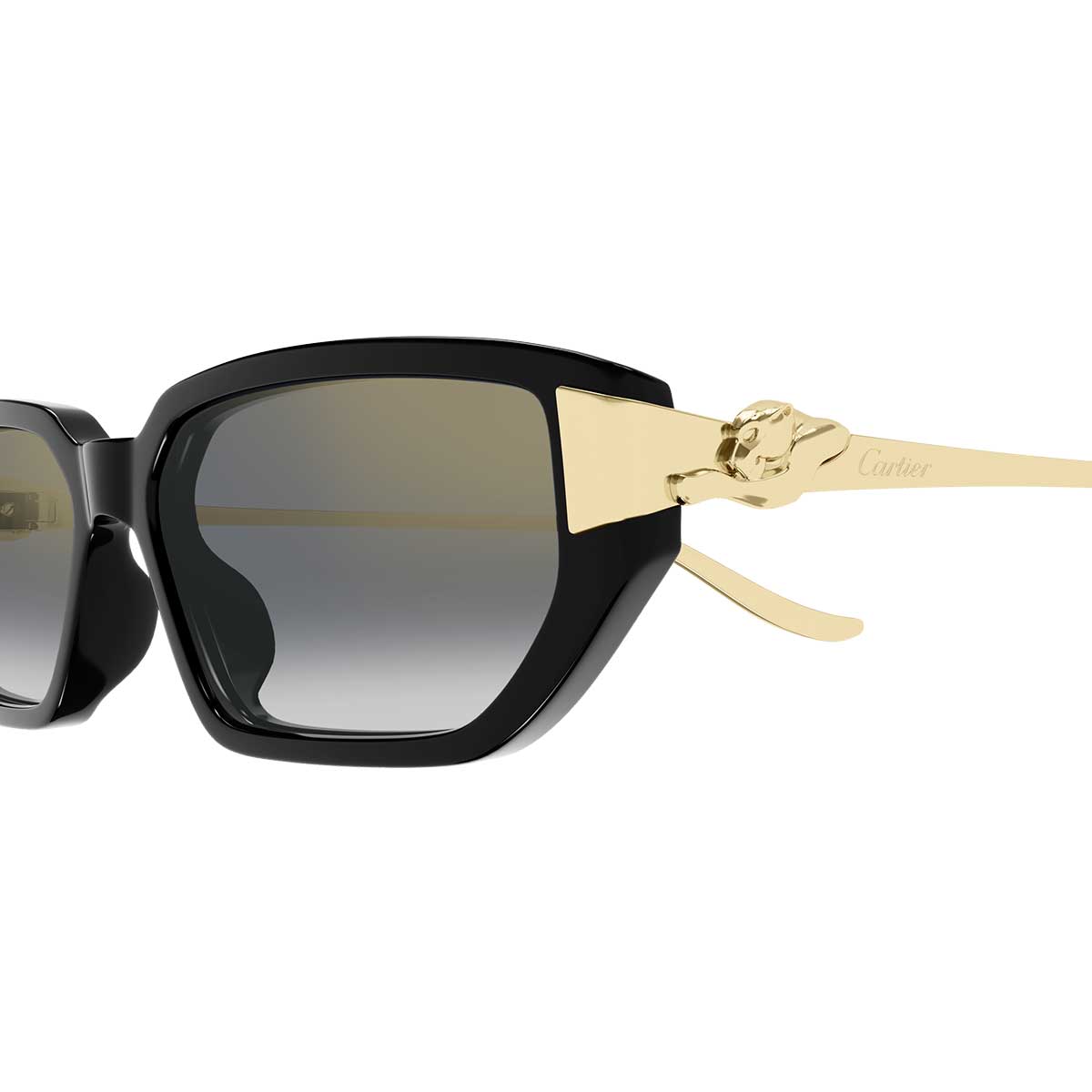 Cartier Occhiali da Sole CT0674S 001 NeroOro/Grigio Donna 3