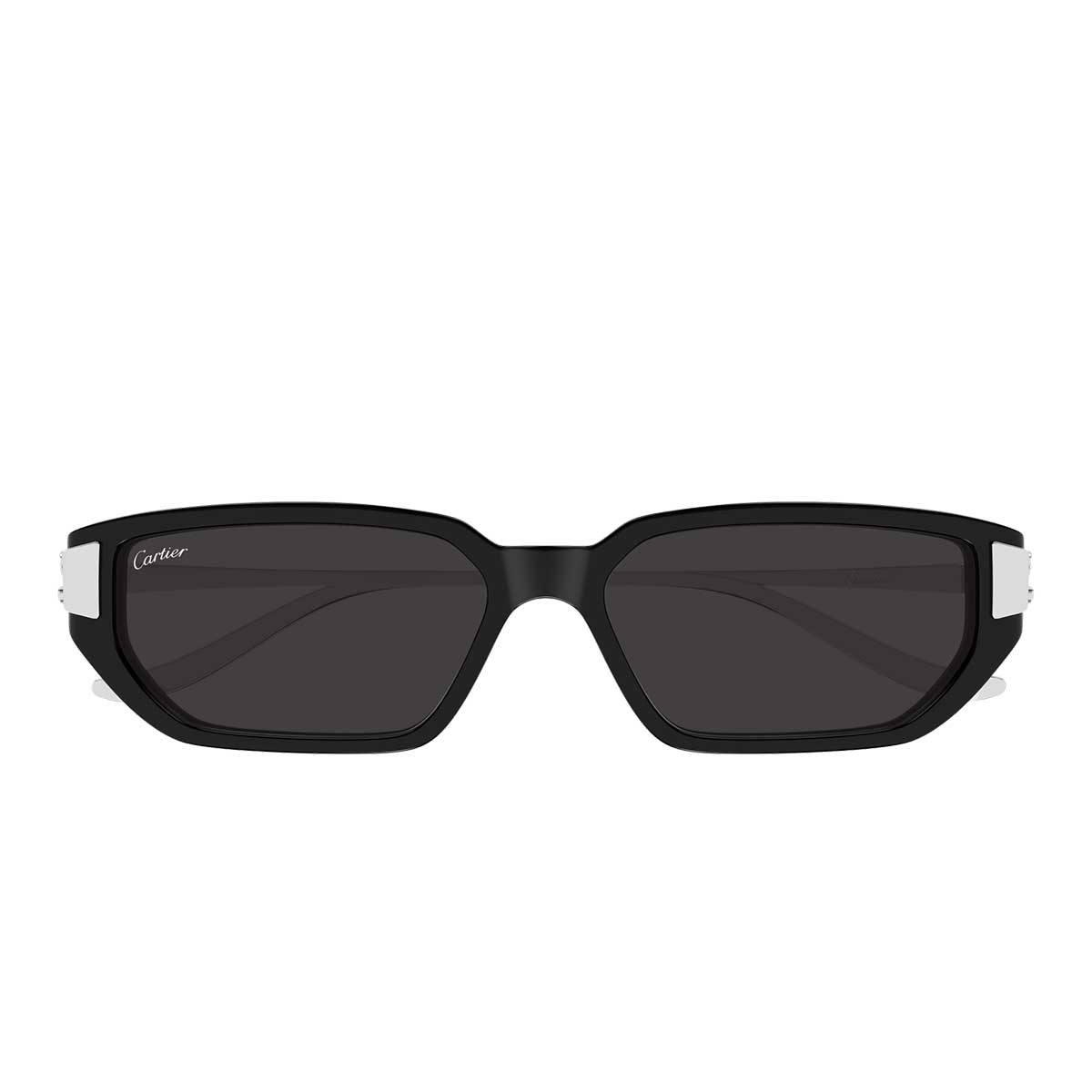 Cartier Occhiali da Sole CT0674S 002 NeroArgento/Grigio Donna