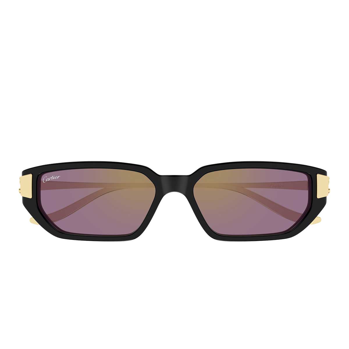 Cartier Occhiali da Sole CT0674S 004 NeroOro/Viola Donna