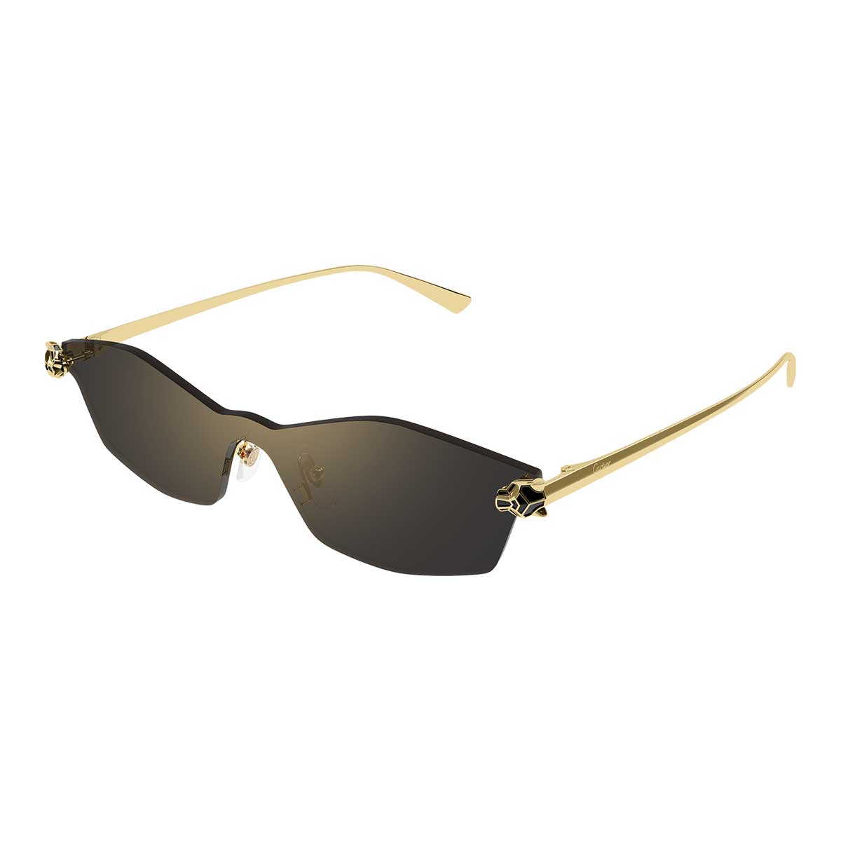 Cartier Occhiali da Sole CT0678S 001 Oro/Grigio Unisex
