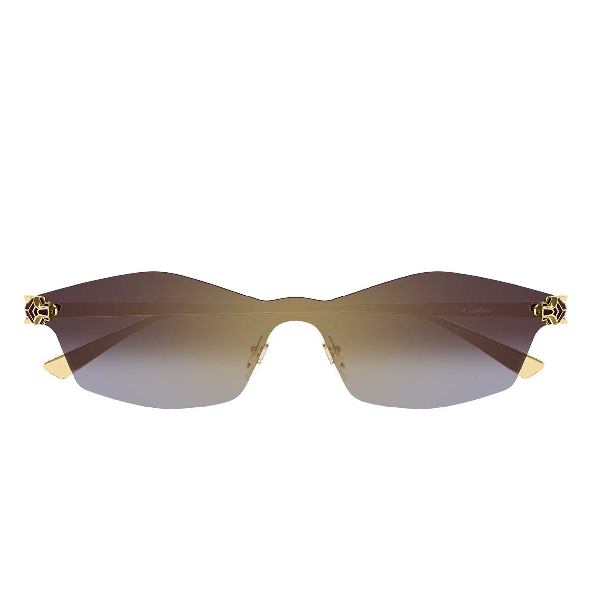 Cartier Occhiali da Sole CT0678S 004 Oro/Viola Unisex