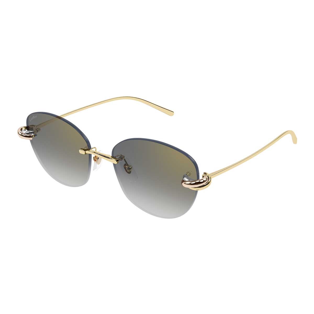 Cartier Occhiali da Sole CT0685S 002 Oro/Grigio Donna