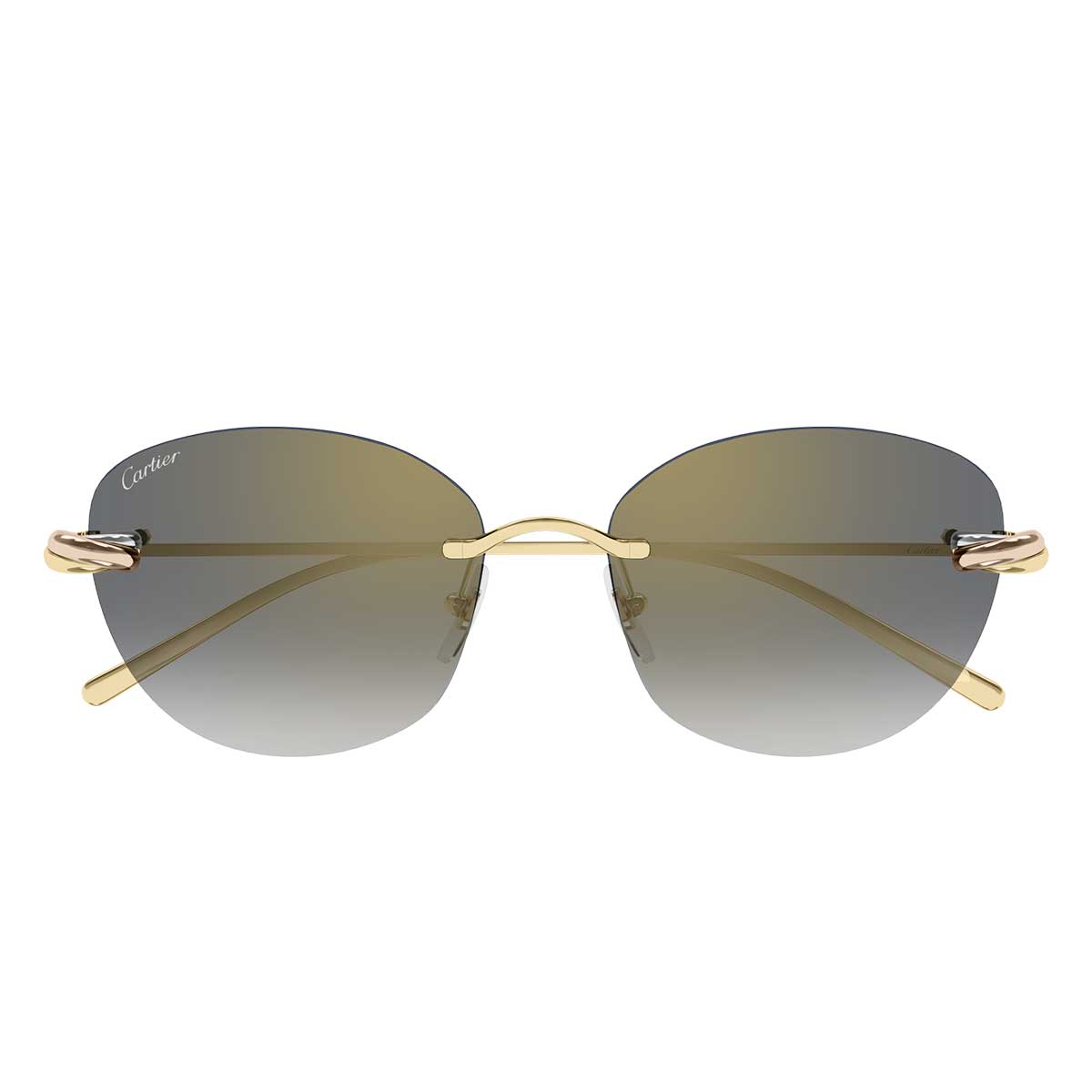Cartier Occhiali da Sole CT0685S 002 Oro/Grigio Donna