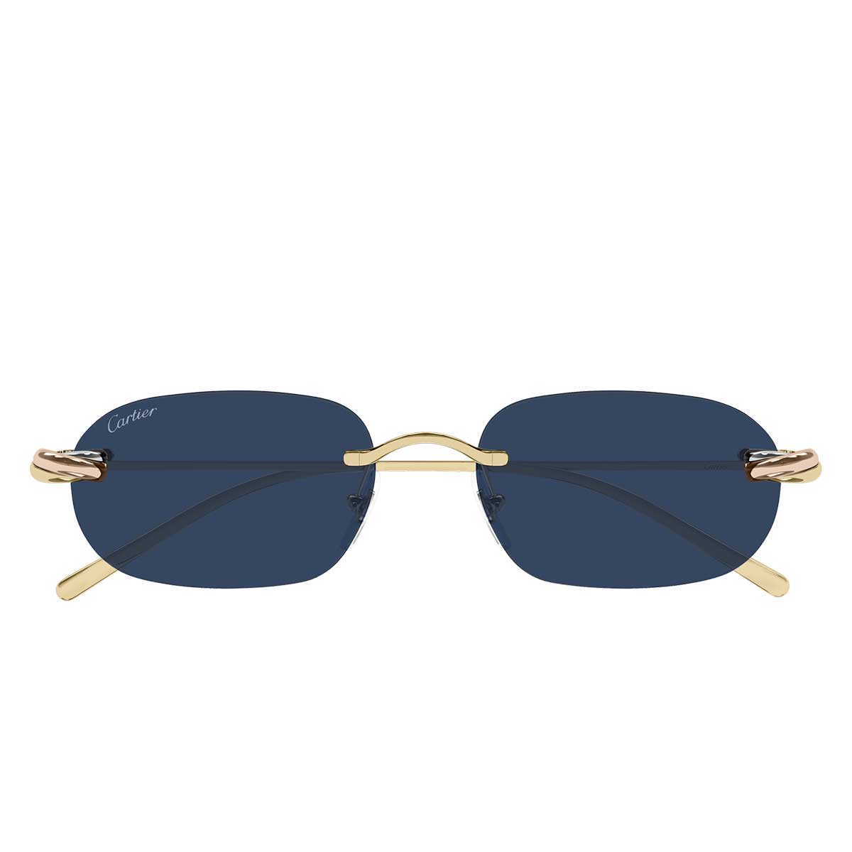 Cartier Occhiali da Sole CT0686S 002 Oro/Blu Unisex