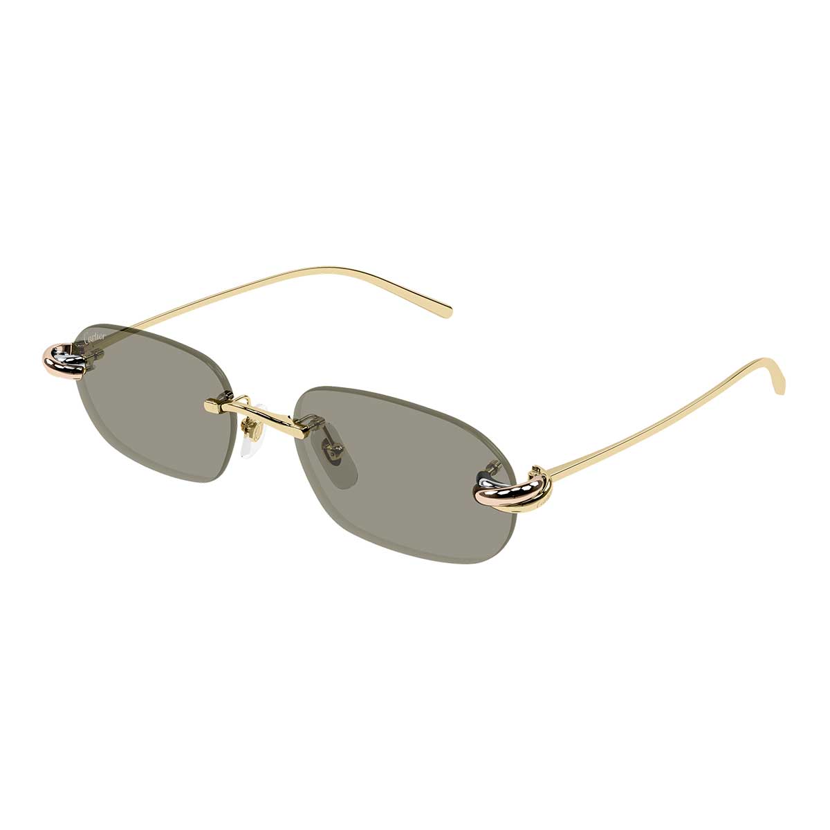 Cartier Occhiali da Sole CT0686S 003 Oro/Marrone Unisex