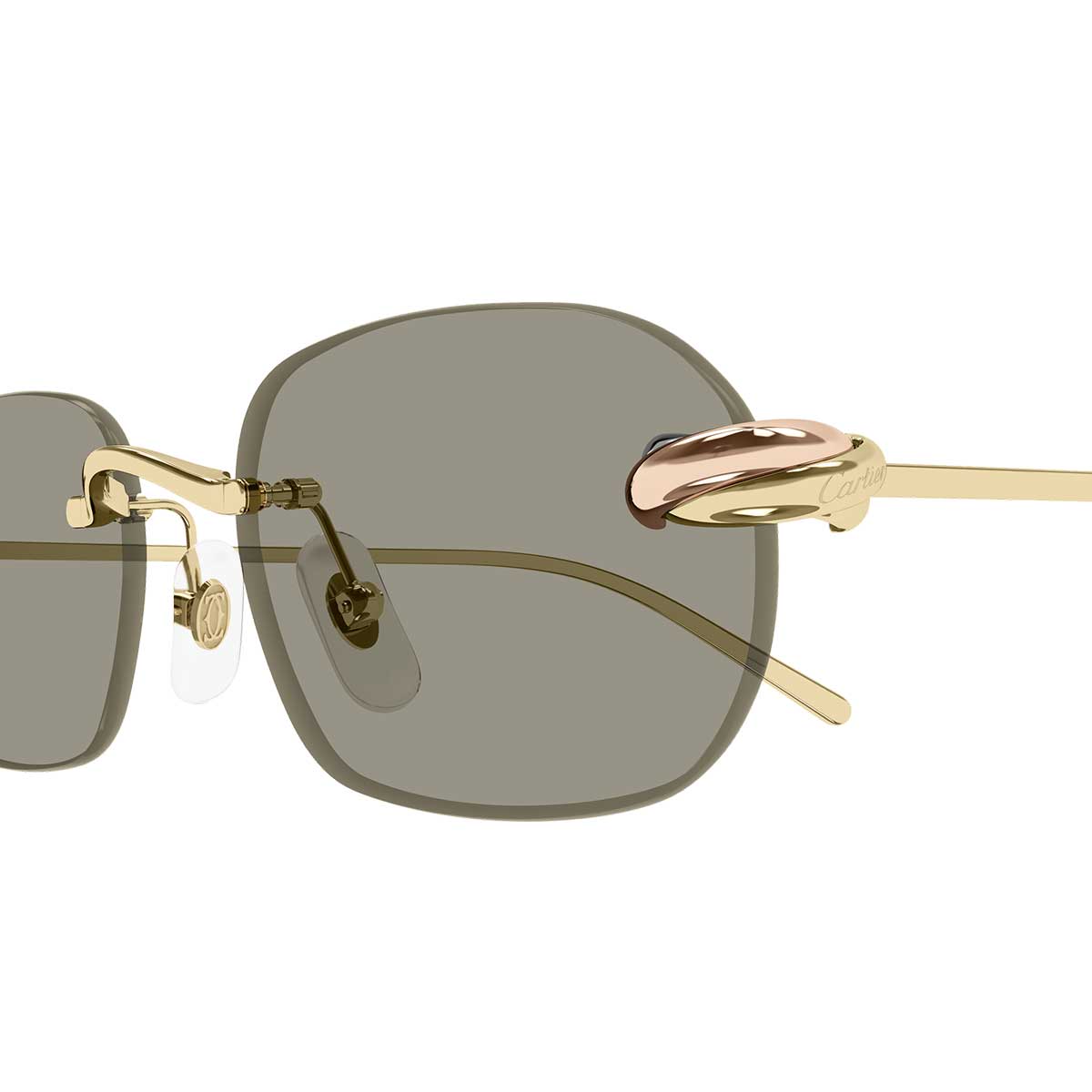 Cartier Occhiali da Sole CT0686S 003 Oro/Marrone Unisex