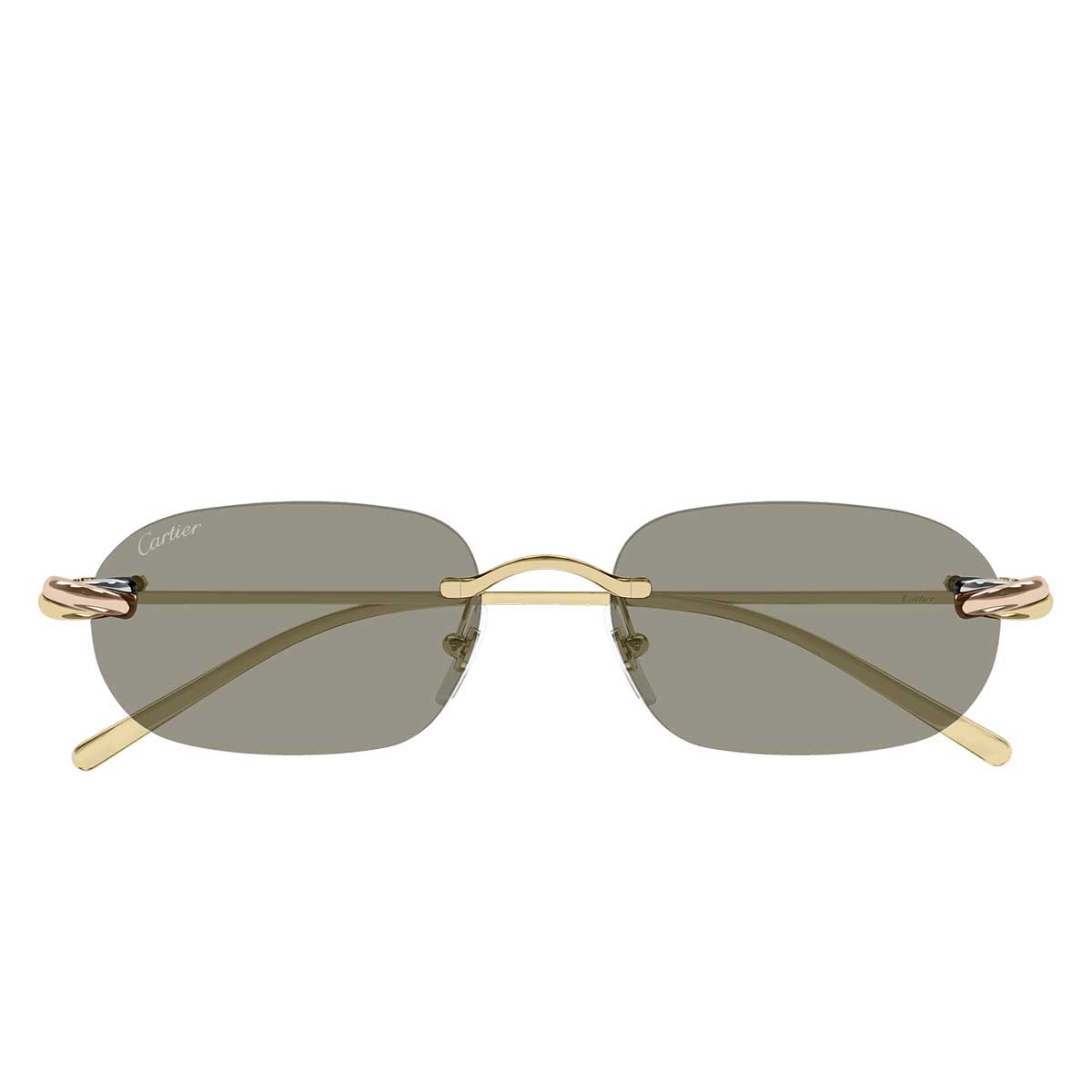 Cartier Occhiali da Sole CT0686S 003 Oro/Marrone Unisex