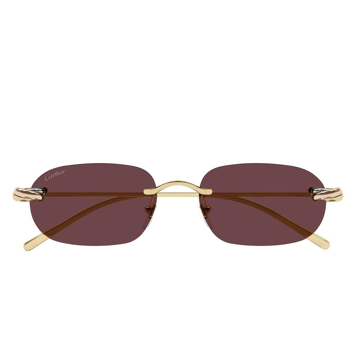 Cartier Occhiali da Sole CT0686S 004 Oro/Rosso Unisex