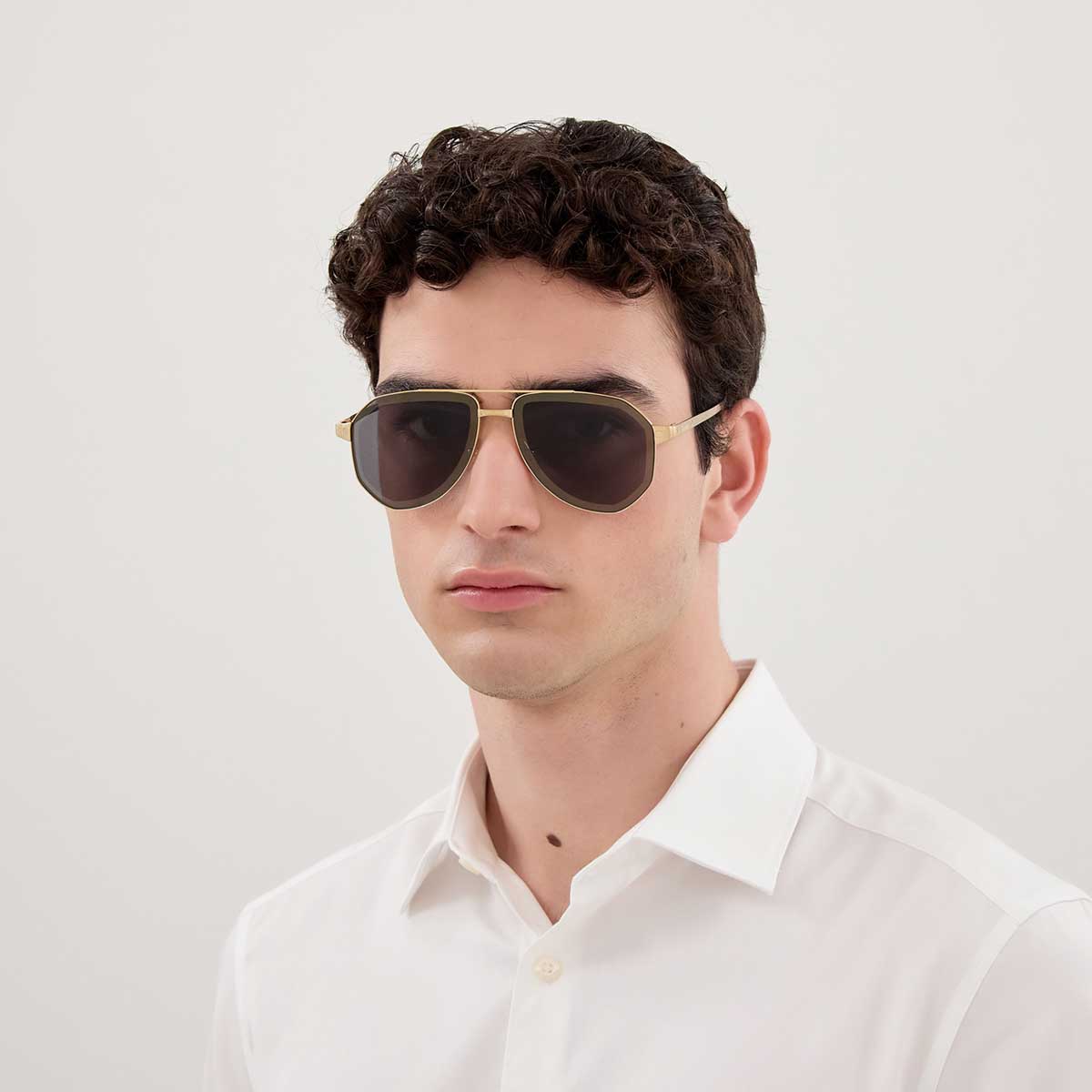 Cartier Occhiali da Sole CT0461S 005 Oro/Grigio Uomo 4