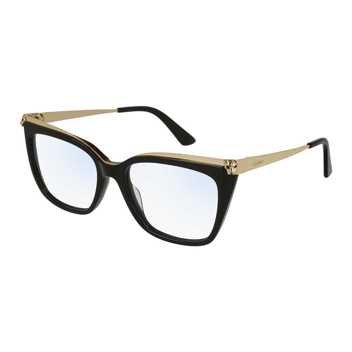 Cartier Occhiali da Vista CT0033O 001 NeroOro/Trasparente Donna