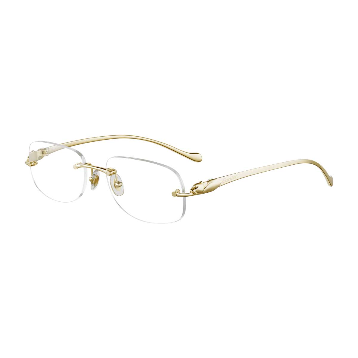 Cartier Occhiali da Vista CT0058O 002 Oro/Trasparente Unisex