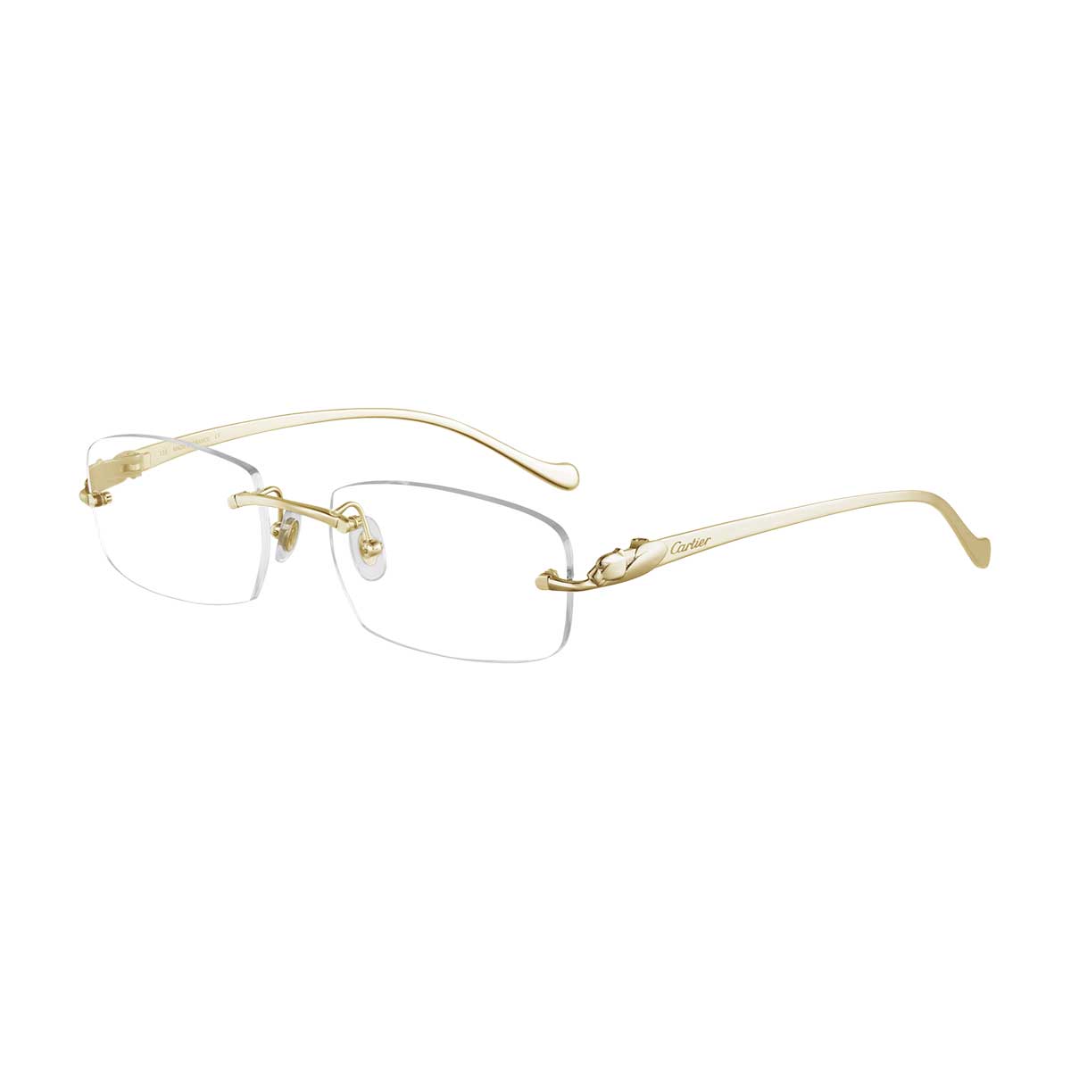 Cartier Occhiali da Vista CT0061O 002 Oro/Trasparente Unisex