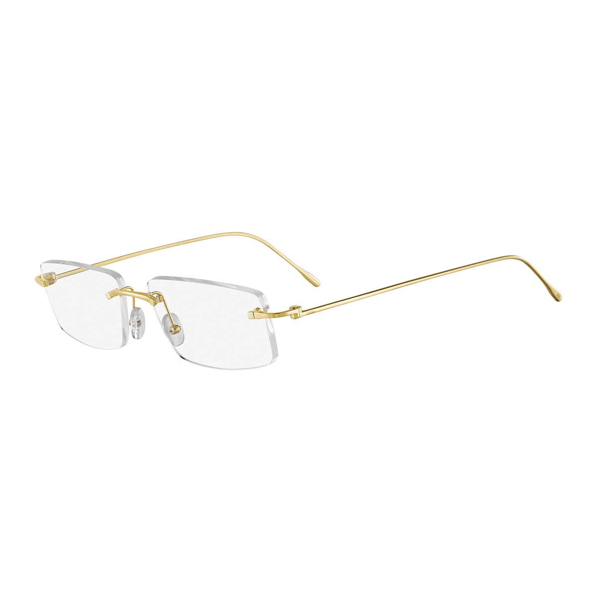 Cartier Occhiali da Vista CT0070O 001 Oro/Trasparente Unisex