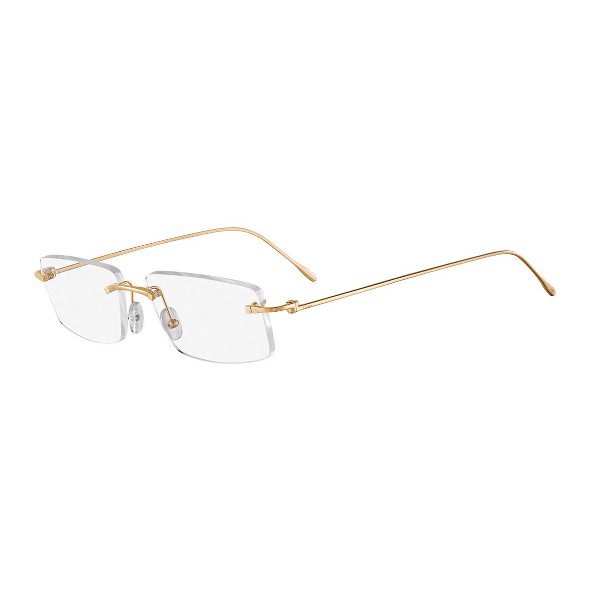 Cartier Occhiali da Vista CT0070O 003 Oro/Trasparente Unisex