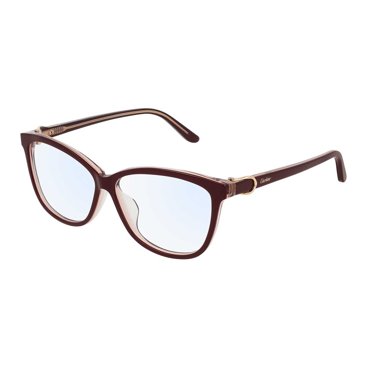 Cartier Occhiali da Vista CT0129OA 003 Rosso/Trasparente Donna