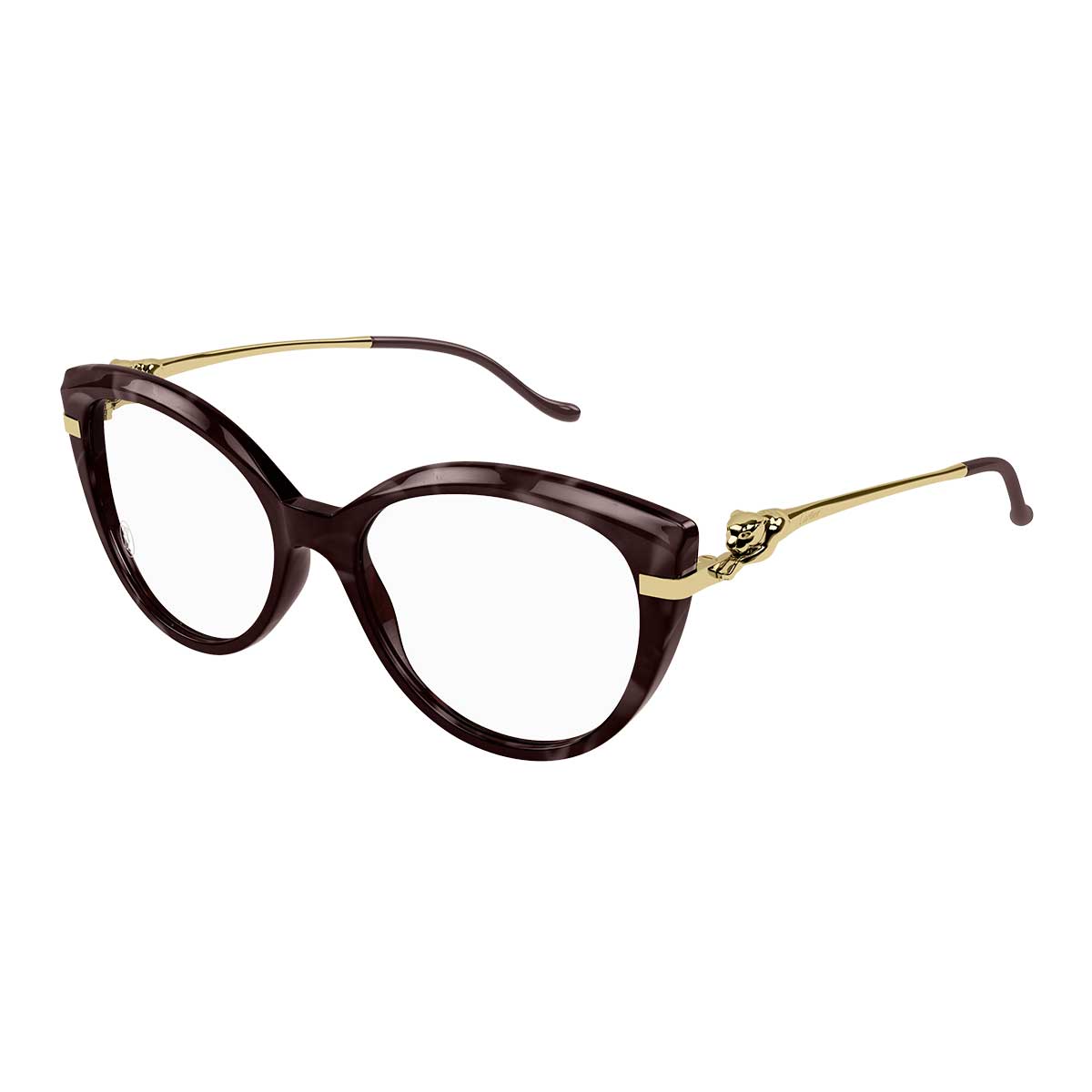Cartier Occhiali da Vista CT0283O 003 MarroneOro/Trasparente Donna 2