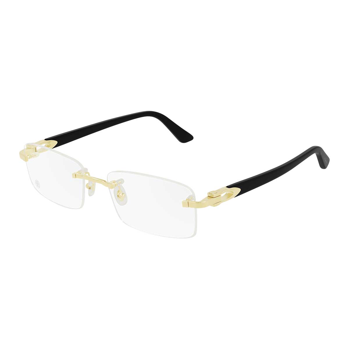 Cartier Occhiali da Vista CT0287O 001 OroNero/Trasparente Uomo 2