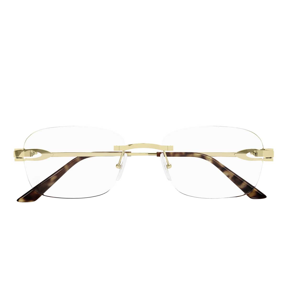 Cartier Occhiali da Vista CT0290O 003 Oro/Trasparente Uomo