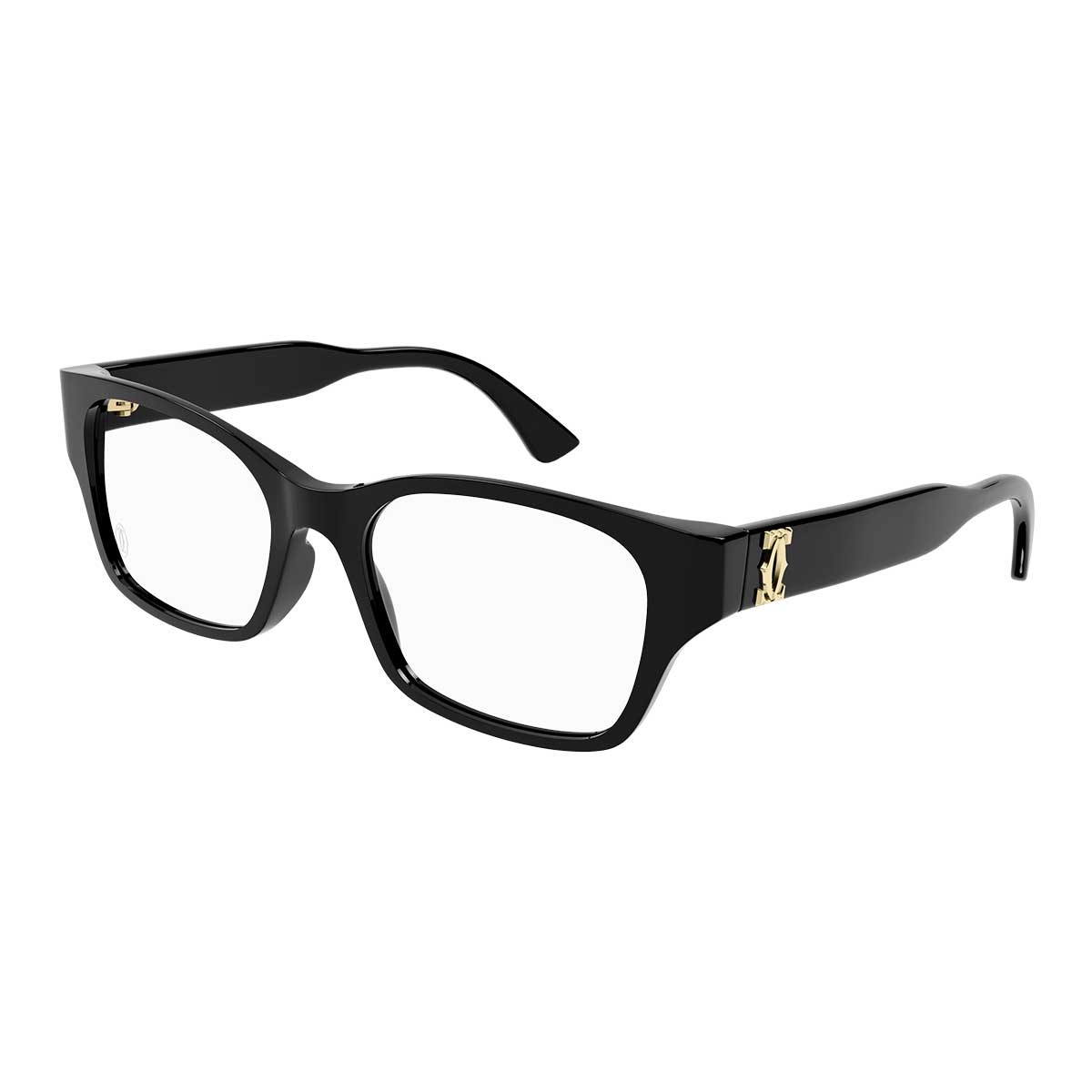 Cartier Occhiali da Vista CT0316O 001 Nero/Trasparente Donna