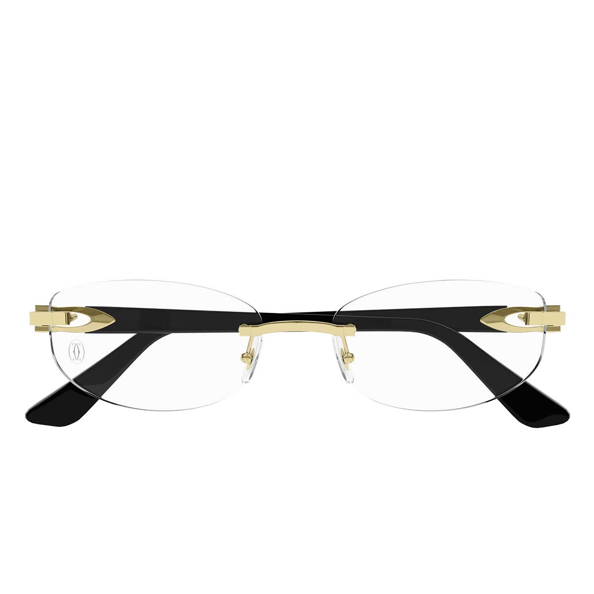 Cartier Occhiali da Vista CT0318O 001 OroNero/Trasparente Donna