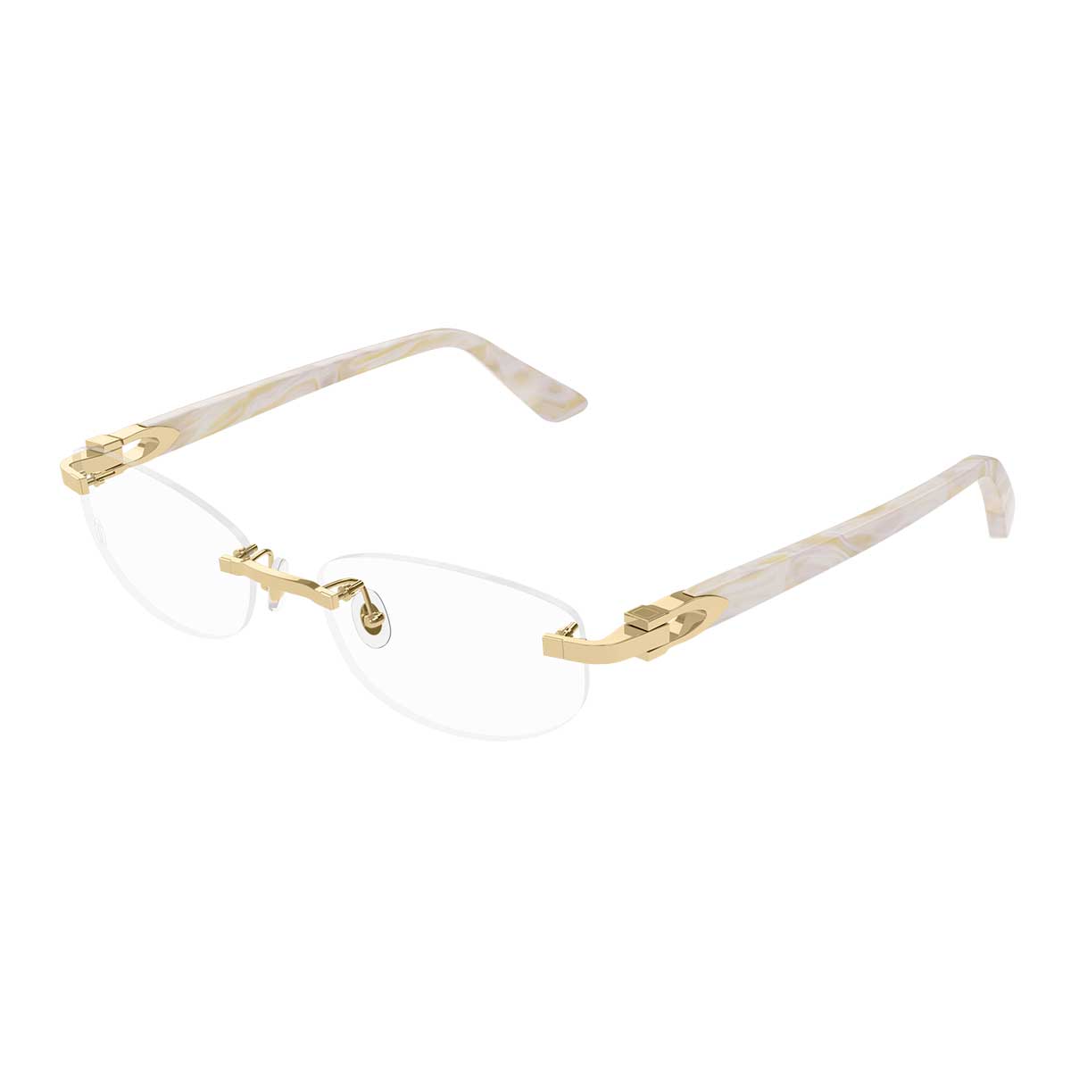 Cartier Occhiali da Vista CT0318O 005 OroAvorio/Trasparente Donna 2