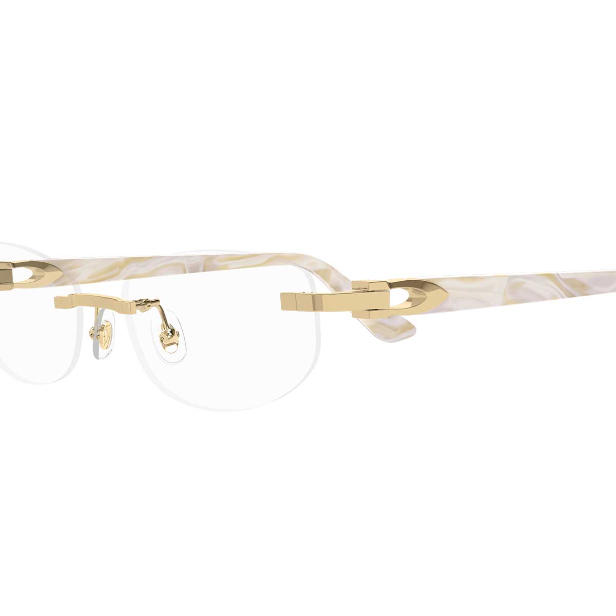 Cartier Occhiali da Vista CT0318O 005 OroAvorio/Trasparente Donna 3