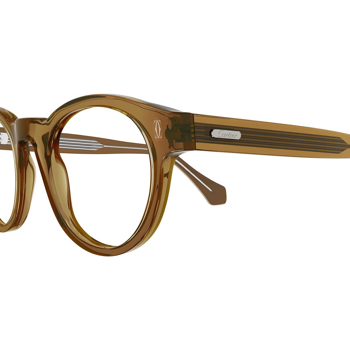 Cartier Occhiali da Vista CT0341O 006 Marrone/Trasparente Uomo