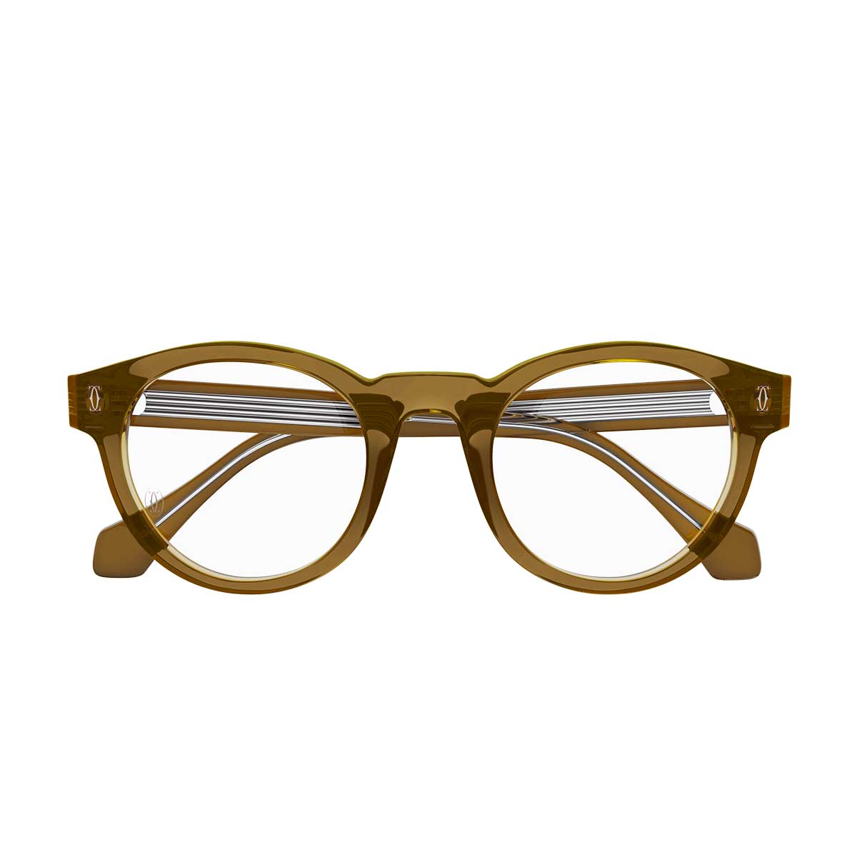 Cartier Occhiali da Vista CT0341O 006 Marrone/Trasparente Uomo