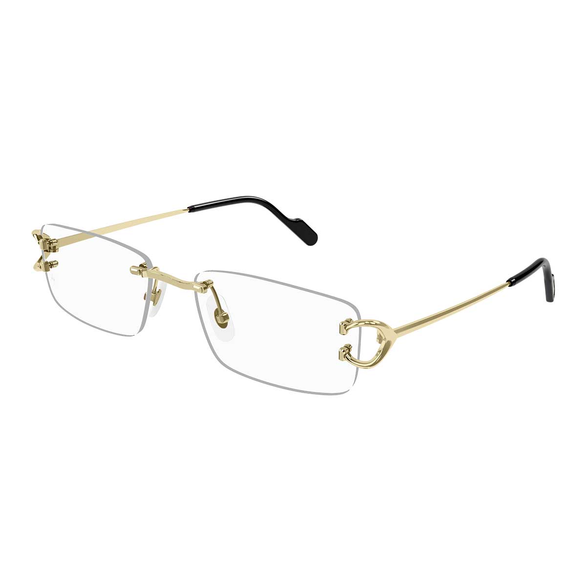 Cartier Occhiali da Vista CT0344O 001 Oro/Trasparente Uomo