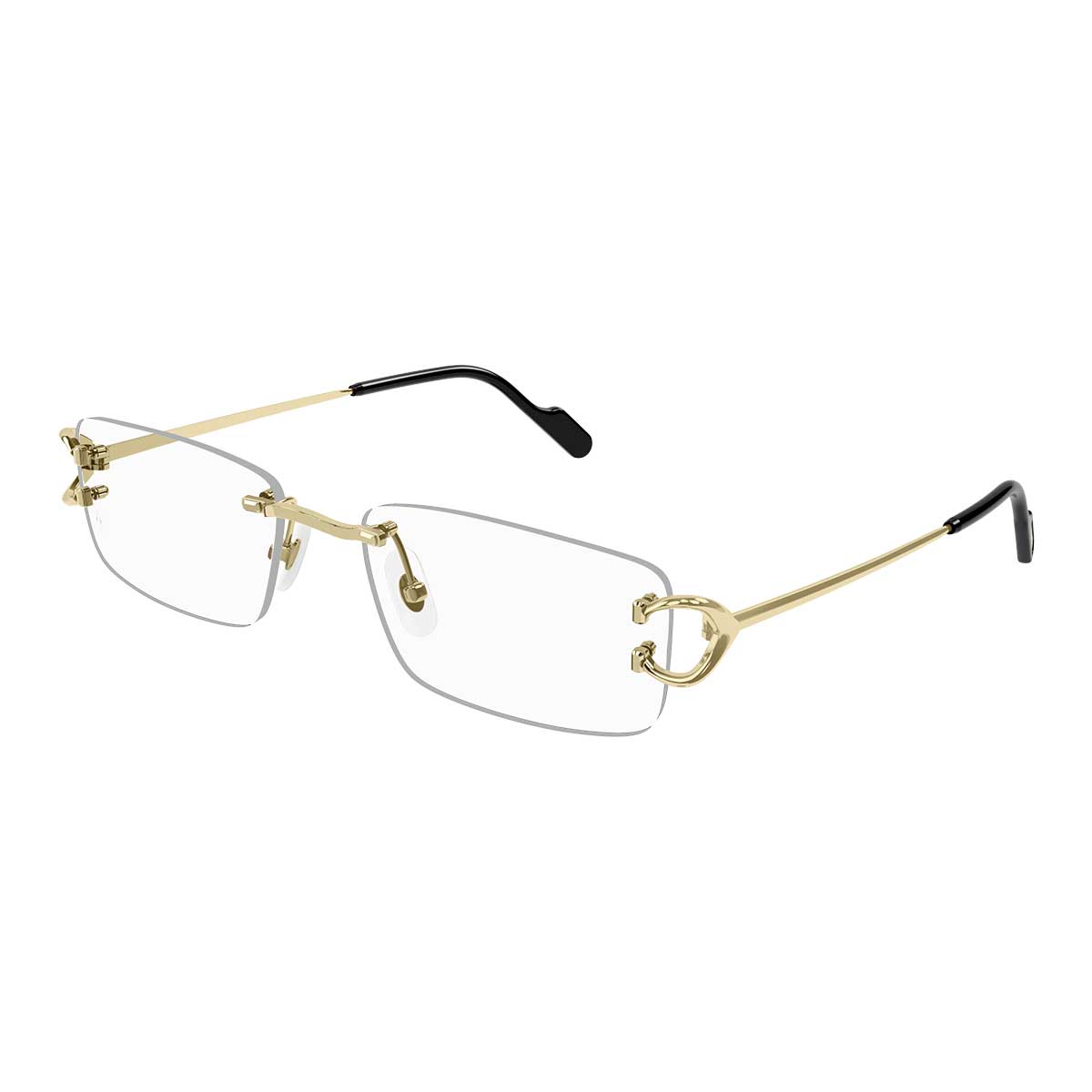Cartier Occhiali da Vista CT0344O 003 Oro/Trasparente Uomo