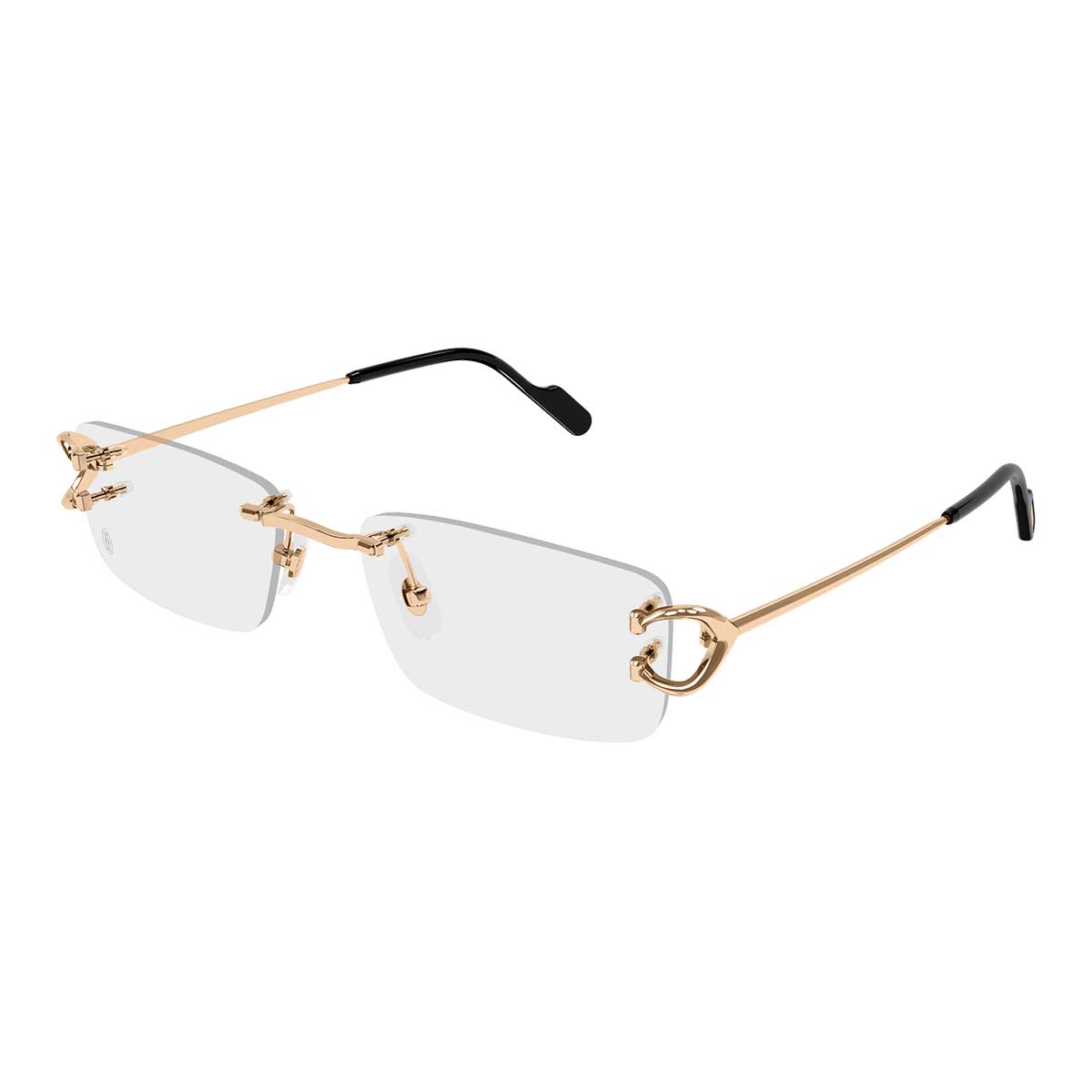 Cartier Occhiali da Vista CT0344O 005 Oro/Trasparente Uomo 2